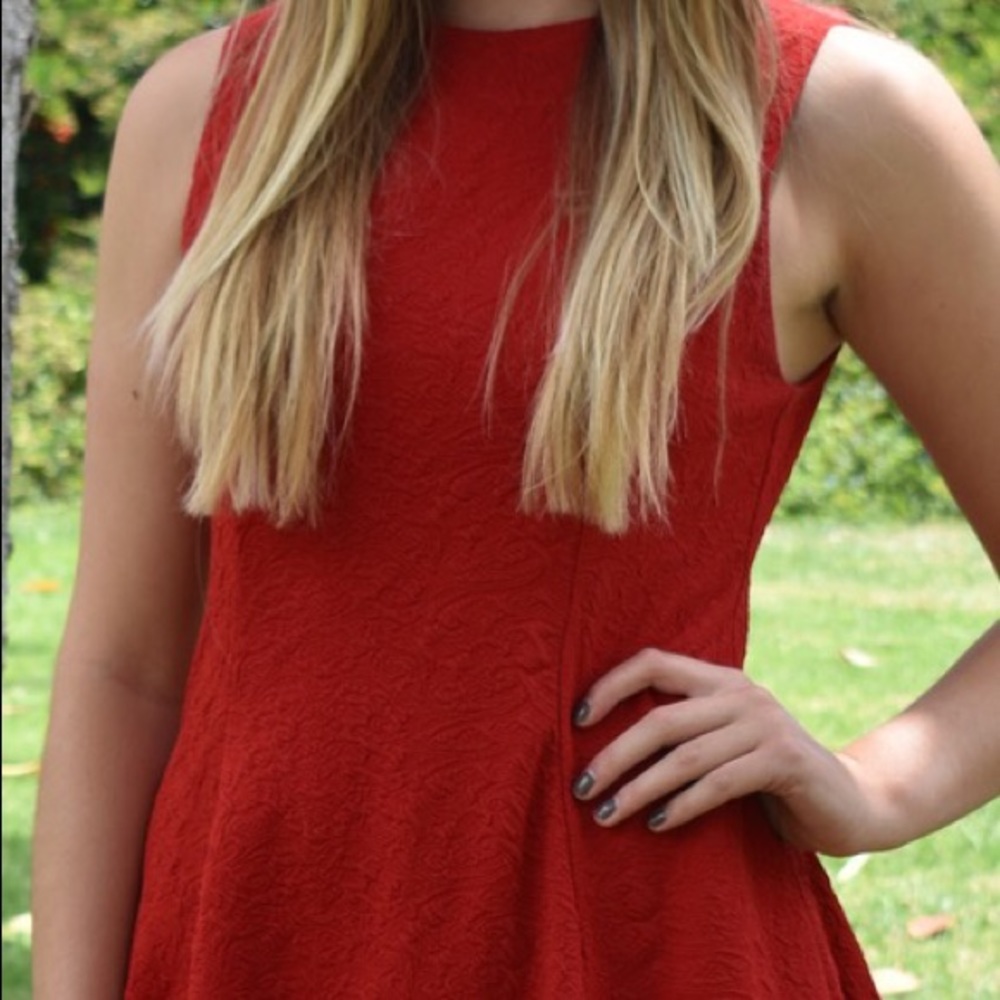 Classy and Comfortable Red Dress